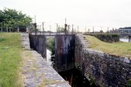 Site de l'écluse de Guerlédan, Trévejean ; Botplançon (écluse n° 119 du Canal de Nantes à Brest, située à Mûr-de-Bretagne) (Mûr-de-Bretagne fusionnée en Guerlédan en 2017)