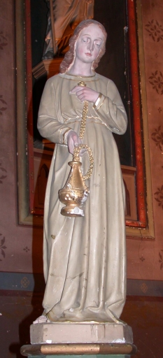 Paire de statues : Anges thuriféraires