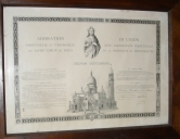 Estampe : Diplôme d'affiliation