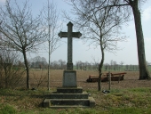 Croix de chemin puis croix de mission, la Croix aux Prêtres, Carrefour de la route de Nouvoitou à Saint-Armel et de la route d'Epron (Nouvoitou)