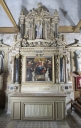 Ensemble de l'autel du Rosaire : autel, retable, tabernacle