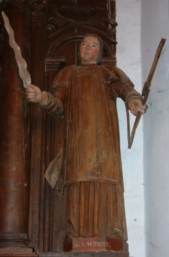 Statue : saint Laurent