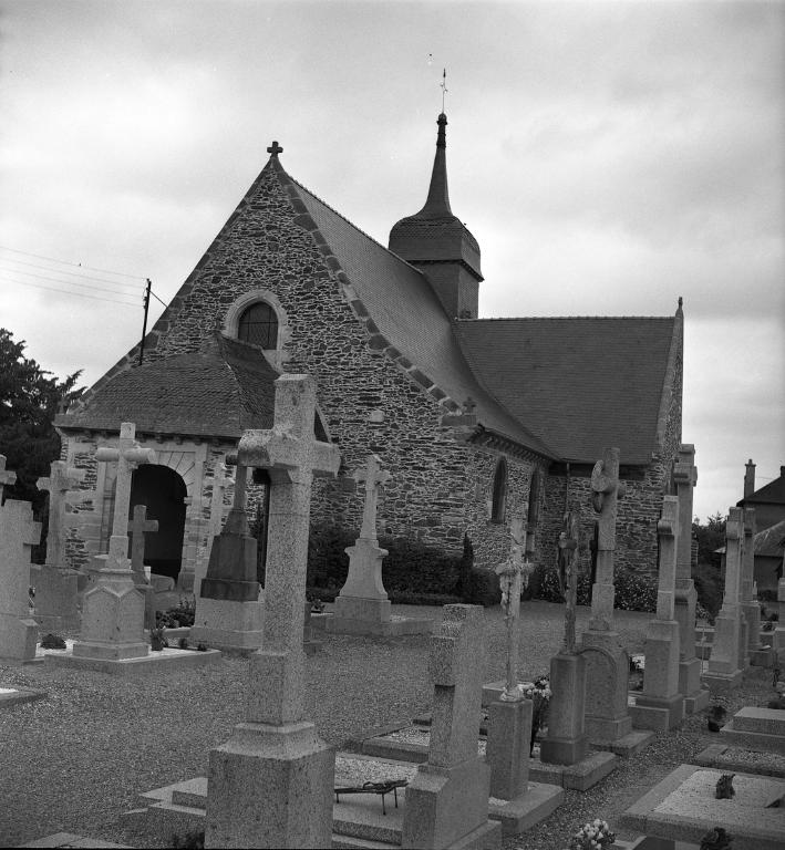 Prieuré de bénédictins, église paroissiale Saint-Melaine (Cintré)