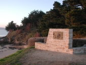 Plaque commémorative de la pêcheuse jaguine