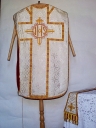 Ornement blanc 4 : chasuble, étole
