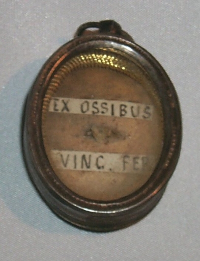 Médaillon reliquaire de saint Vincent-Ferrier