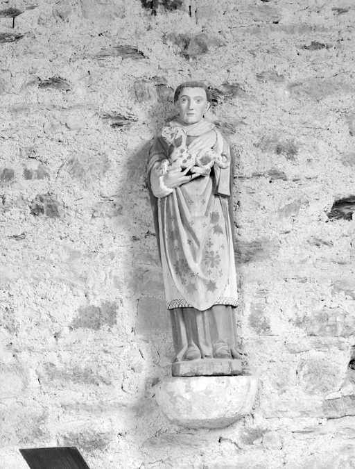 Statue (d'applique, petite nature) : saint Bieuzy, chapelle de la Madeleine (Cléguérec)