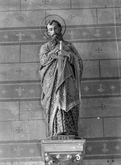 Ensemble de 2 statues : Saint Paul, Saint Pierre (Antrain fusionnée en Val-Couesnon en 2019)