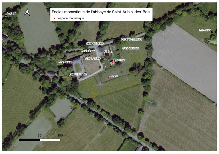 Abbaye, Saint-Aubin-des-Bois (Plédéliac)