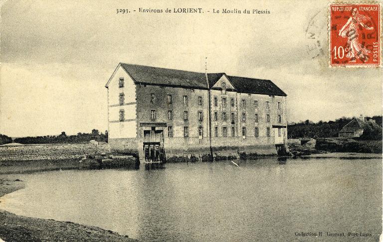 Moulin à marée du Plessis, puis minoterie, 8 rue de Pen Mané (Lanester)