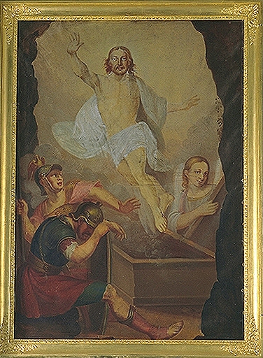 Tableau, cadre (tableau d'autel) : Résurrection du Christ