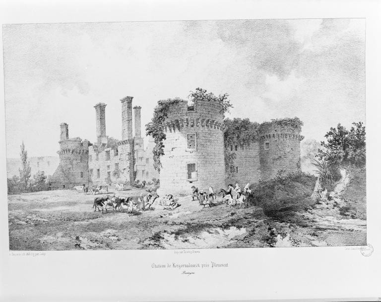 Château de Kergournadec’h et son enceinte défensive (Cléder)