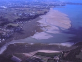 Photographie aérienne de la baie d'Yffiniac