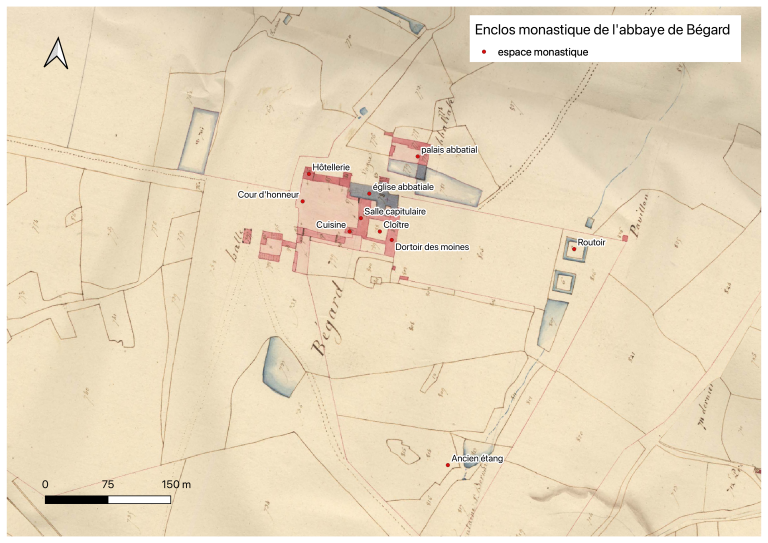 Abbaye, devenue Hôpital de Bon-Secours, 1 rue du Bon-Sauveur (Bégard)