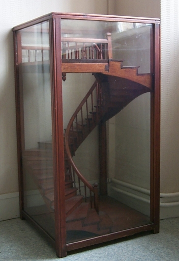 Chef d'oeuvre de compagnon (?), maquette (?) : escalier
