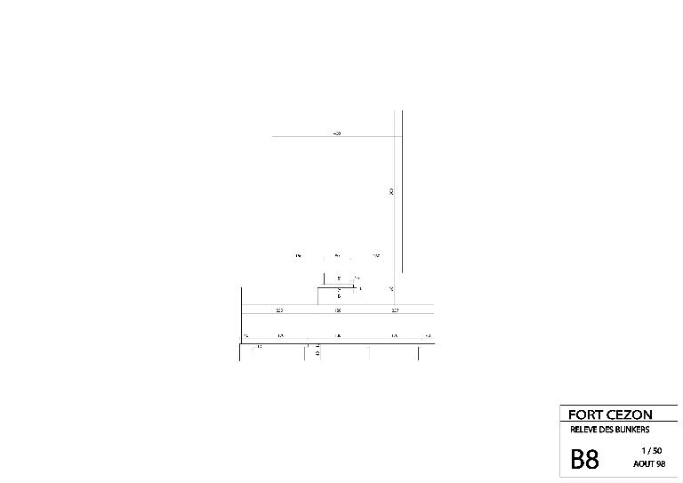Abri à personnel "VF" (Verstärkt feldmäßig) (A 36 / 18), adossé au rempart au nord, Ile Cézon (Landéda)
