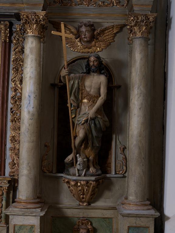 Statue : Saint Jean-Baptiste, église Saint-Martin (Saint-Martin-sur-Oust)
