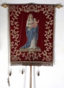 Bannière de procession : Christ en croix et Vierge à l'Enfant