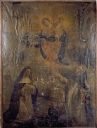 Tableau : Don du Rosaire à saint Dominique et à sainte Catherine