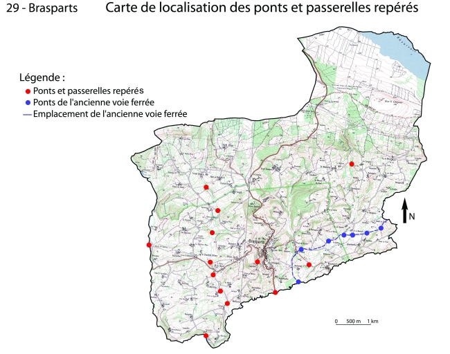 Les ponts et passerelles sur la commune de Brasparts