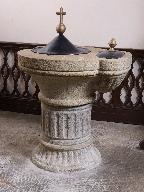 Fonts baptismaux, église paroissiale Saint-Gentien (Pluherlin)