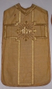 Ornement blanc 1 : chasuble, bourse de corporal