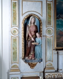 Statue (petite nature) : Education de la Vierge