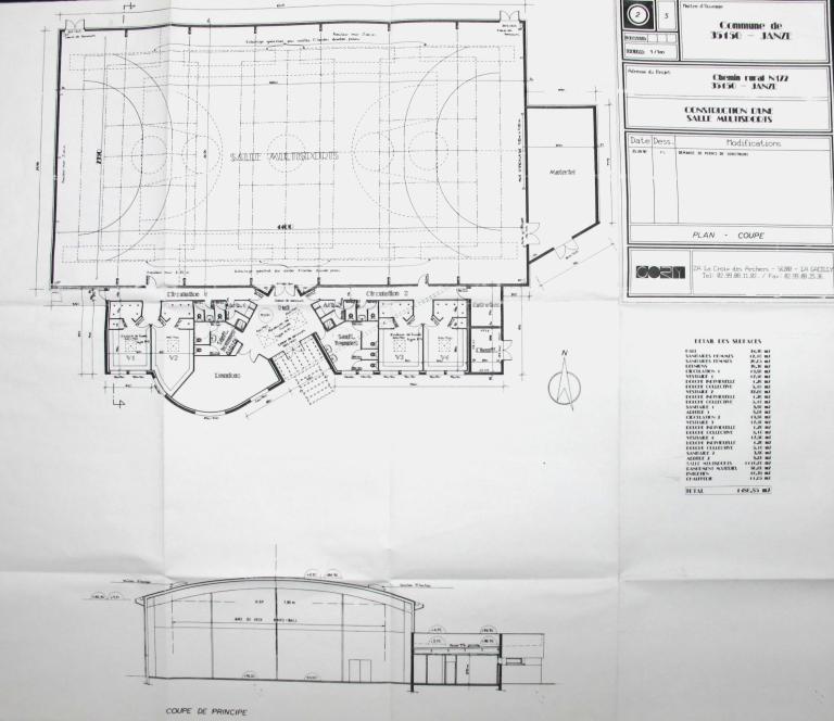 Salle de sports n° 3, allée de l'Yve (Janzé)