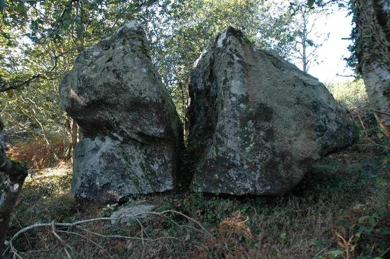 Ancienne carrière de granite dite "la pierre fendue", Chemin de Goas Ninon (Lanvellec)