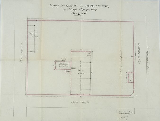 Scierie Peyron, rue des Grandes murailles (Vannes)