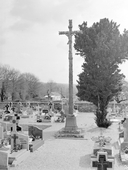 Croix de cimetière, rue de la Villio (Tréal)