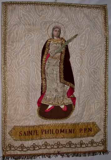 Bannière de procession : Sainte Philomène
