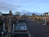Cimetière de Kerreut, rue du Calvaire ; square du 4 juin 1944 (Perros-Guirec)