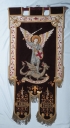 Bannière de procession de la Jeunesse catholique : Saint Michel