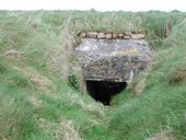 Bunker - abri de type VF2c avec garage à canon accolé (type V5A ?), Pointe de Saint-Samson, Pierre Double (Plougasnou)