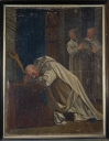 Tableau : Saint Bruno priant à genoux