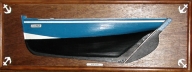 Maquette de bateau : demi-coque du "Bar Awel"
