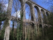 Pont de chemin de fer dit viaduc du Parfond de Gouët ou viaduc de la Percée, la Ville-Téhé (Pordic)