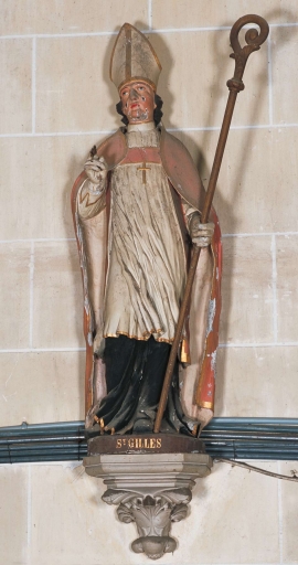Statue sur culot : saint Gilles