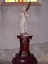 Statue, socle (petite nature) : sainte Jeanne d'Arc