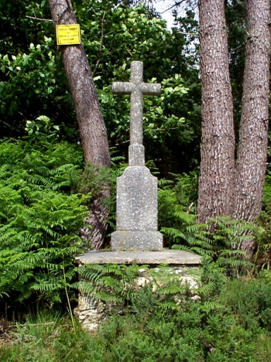Croix de chemin dite Croix Richard, près de la Malaunay (Maure-de-Bretagne fusionnée en Val d'Anast en 2017)