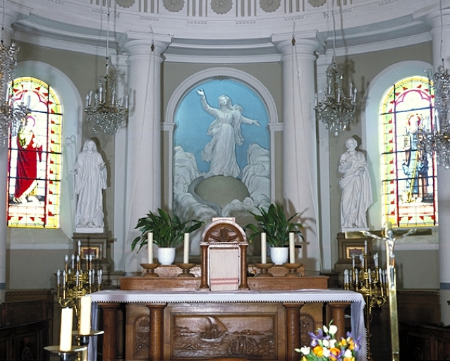 Retable du choeur & statue : Assomption