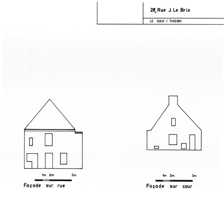 Maison, 28 rue Joseph Le Brix (Le Palais)