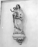 Statue (petite nature) : Vierge à l'Enfant, église paroissiale Notre-Dame (Pocé-les-Bois)