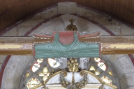 Décor de charpente : 15 entraits, sablières