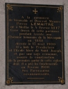 Plaque commémorative de l'abbé Pierre Lemaître