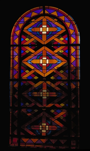 Ensemble des verrières décoratives des baies 1, 2, 11, 12
