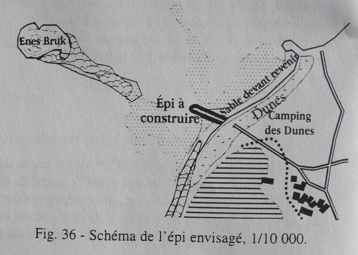 Digue des Dunes ; front de mer de Crec'h Avel au Launay (Penvénan)