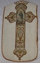 Ornement blanc 2 : chasuble, étole, voile de calice