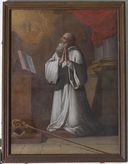 Ensemble de 2 tableaux : saint Benoît de Nursie et saint Romuald de Ravenne, église paroissiale Saint-André (Le Roc-Saint-André fusionnée en Val d'Oust en 2016)